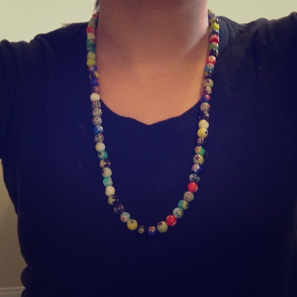 Glass beaded necklace