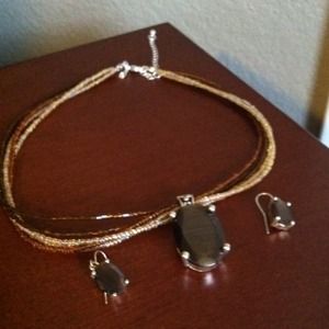 Premier designs necklace and earrings..