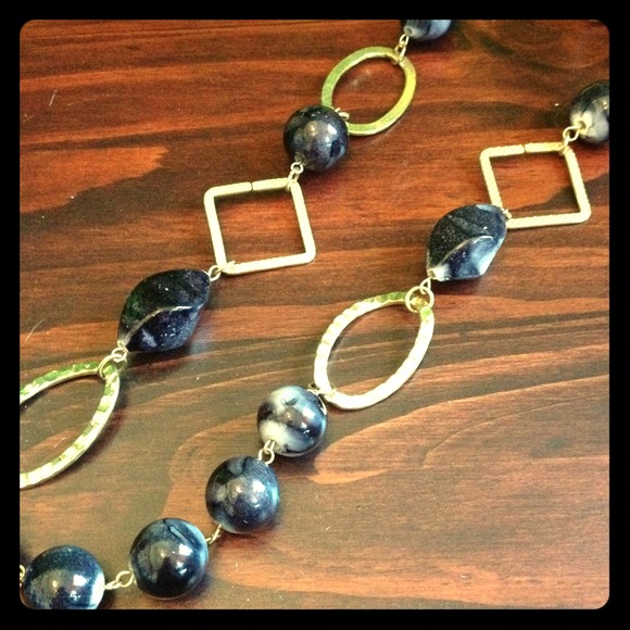 -SOLD- Shapes & beads necklace