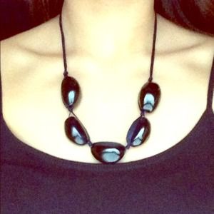 Navy blue necklace