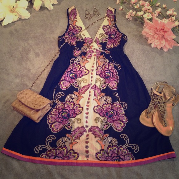 🚫BUNDLED🚫 Black and multicolor sun dress