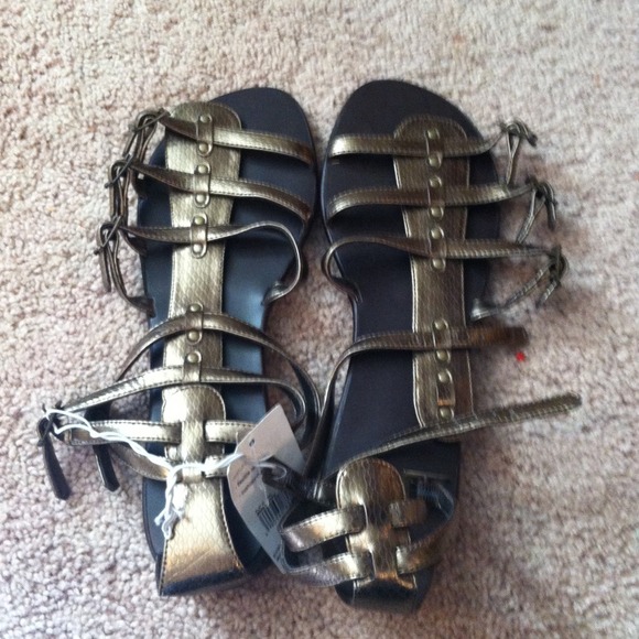 Bronze Gladiator Sandals
