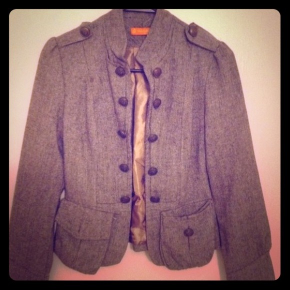 🚫RESERVED bundle 🚫Gray Military style jacket!