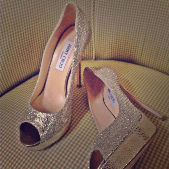 Jimmy Choo Glitter Heels