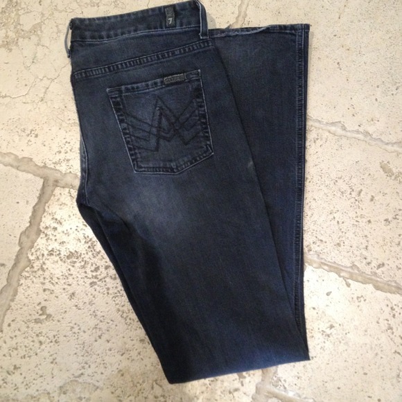 Reduced!! Black 7 For All Mankind Jeans