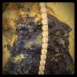 Dimonique sterling silver tennis bracelet