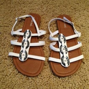 White sandals