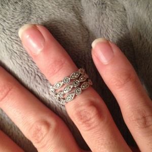 Stella & Dot Stackable Deco Rings size 6