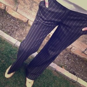 SOLD..............Anthropology Brown striped pants
