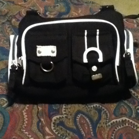 Black and white purse