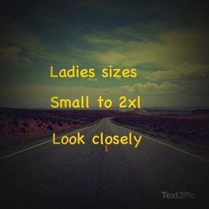All sizes ladies