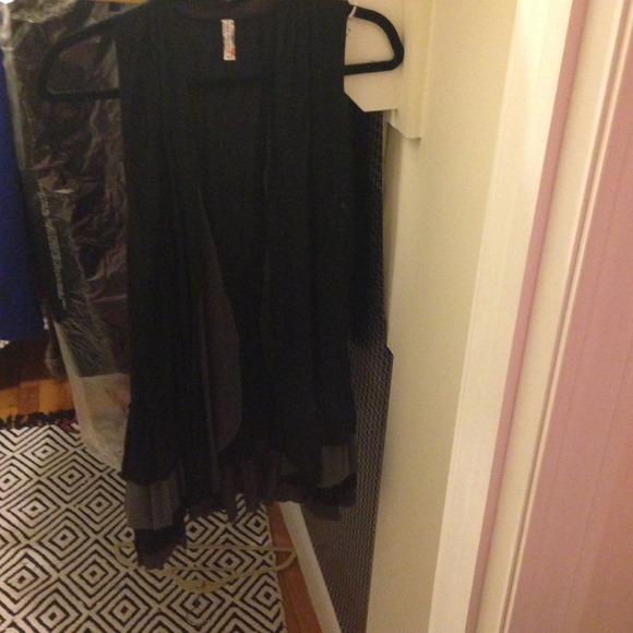 Free People ruffle vest