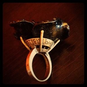 Betsey Johnson Marquisette Heart Ring