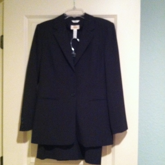 Talbots charcoal suit