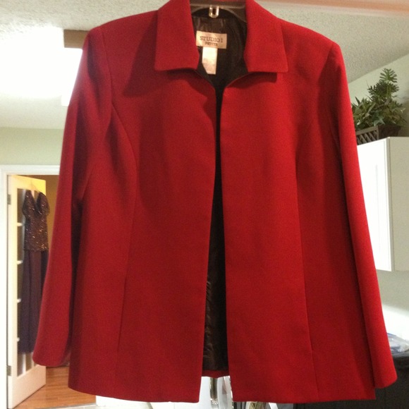 Studio 1 Red Blazer with Black lining.