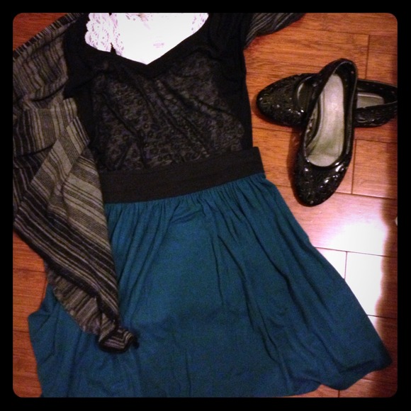 Blue skirt