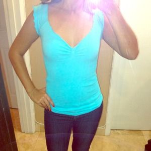 Aqua Blue Marciano Top