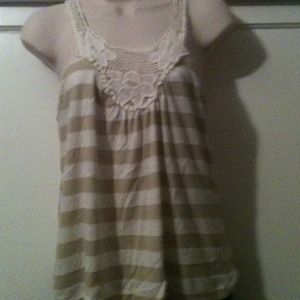 Sold...Cream and white and black and white tops
