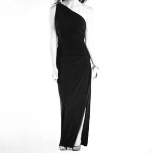 Reduced!! Black One Shoulder Jersey Dress