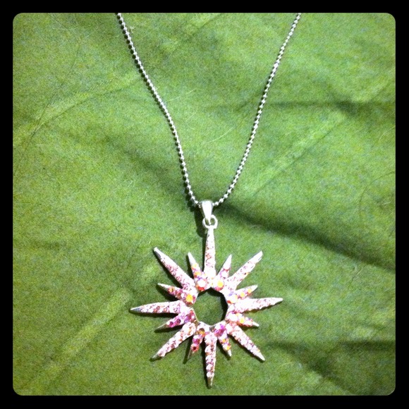 Pink starburst by cookie lee