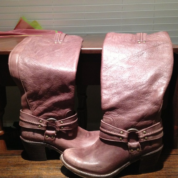 FRYE brown leather boots