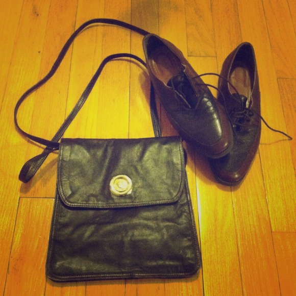 Reduced ✂Vintage Brown Leather Purse