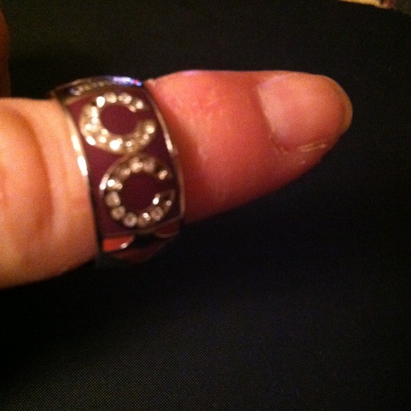 **Traded** Coach S/S and enamel ring size 5 - Picture 3 of 3