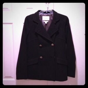 Banana Republic Black Peacoat
