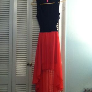 V neck -- backless, maxi dress.