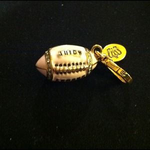 Juicy Couture, pink football charm.