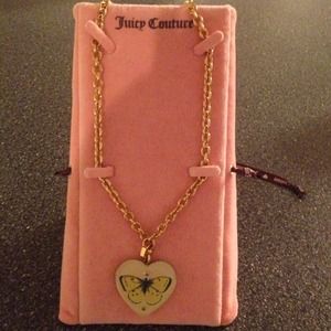 Juicy Couture Long Butterfly Heart Necklace