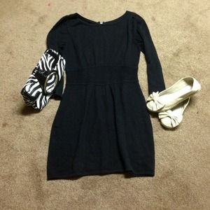 Black sweater dress