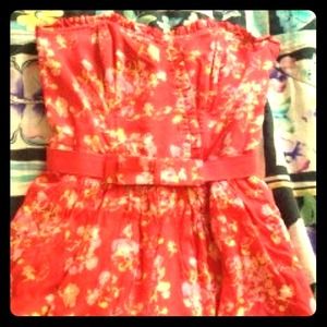 Red forever21 romper