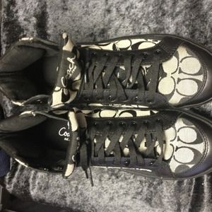 Black coach high tops