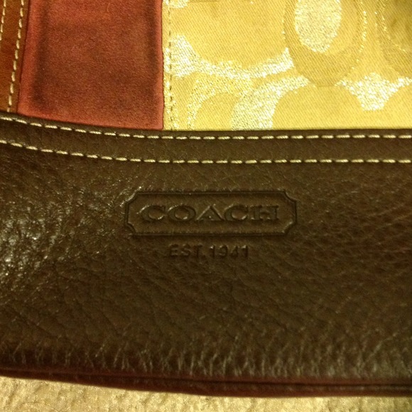 LOWERED - Authentic LE Coach Patchwork Handbag - Picture 2 of 3