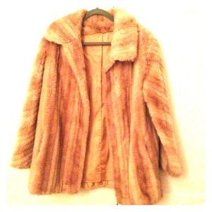 Vintage faux fir coat