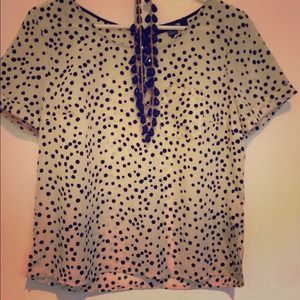 NWOT polka dot top