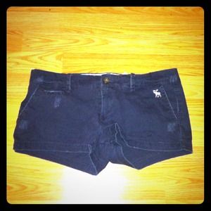 Navy blue shorts Abercrombie & Fitch