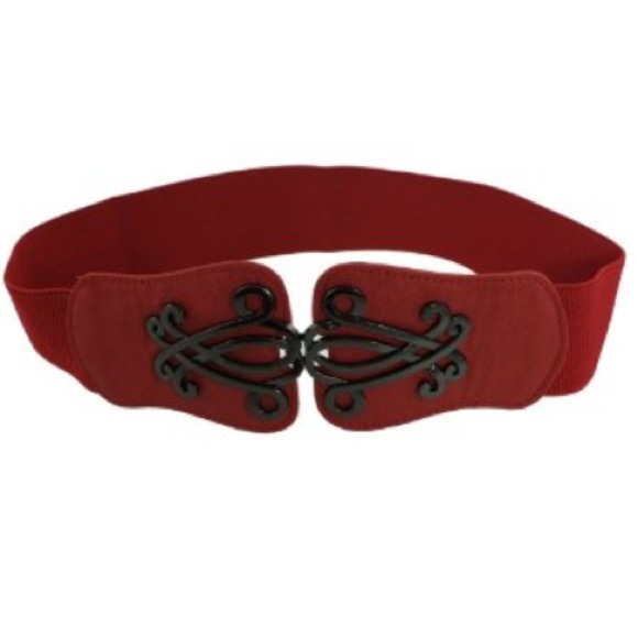 Red Victorian-Esque Cinch Belt 🆕