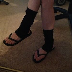 Sandak sandals with built in socks!
