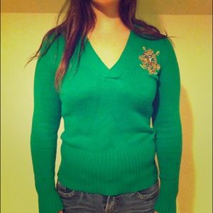 *Reserved*  Emerald green Ralph Lauren sweater.