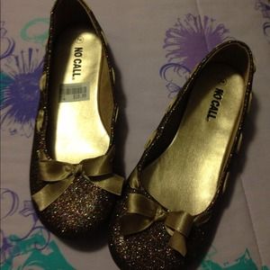 No call glittery flats. 7w, new. Super cute