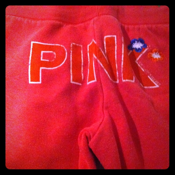 Pink sweatpants