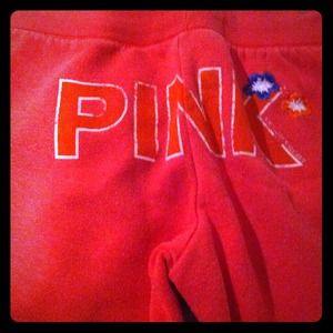 Pink sweatpants