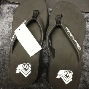 Metal mulisha slippers