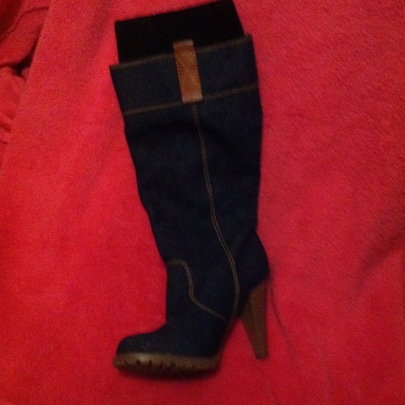 4 inch Denim Boots from Charming Charlie's - Picture 2 of 3