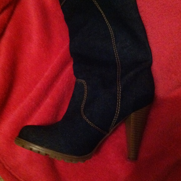 4 inch Denim Boots from Charming Charlie's - Picture 3 of 3
