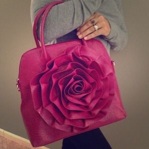 Adorable Big Buddha Fuchsia Handbag