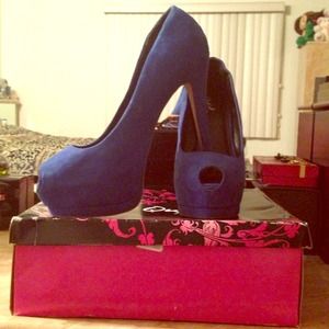 blue heels 6inch