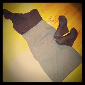 American Apparel high waist pencil skirt